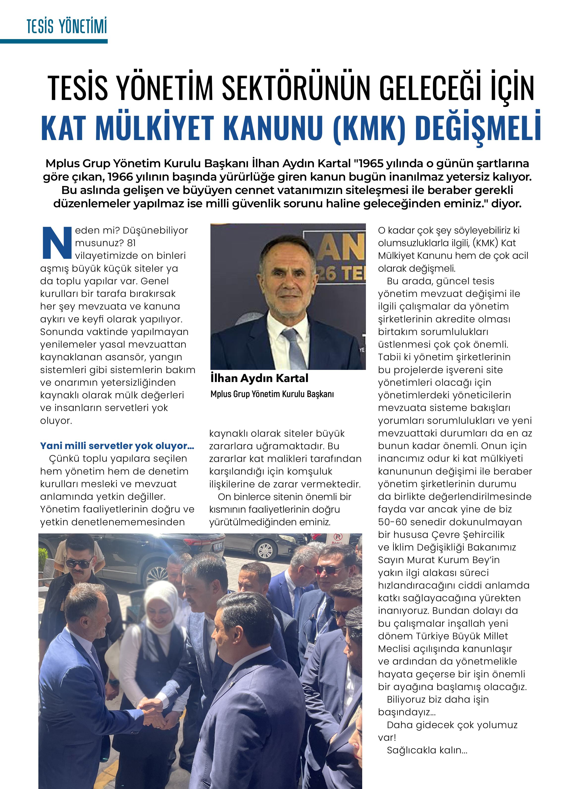 Tesis Yönetim Sektörünün Geleceği